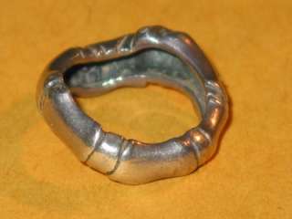 Unusual Mignon Faget Vintage Sterling Hand Made Twig Ring / Size 4 1 