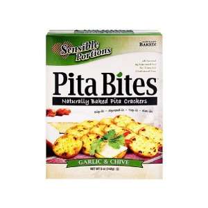 Sensible Portions Pita Bites Garlic & Chives 5 oz. (Pack of 12)