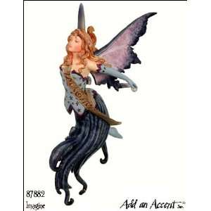  Imagine Ornament Amy Brown Fairy Art Work in Poly Stone 