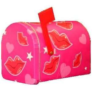  Valentine Tin Mailbox   Love and Kisses