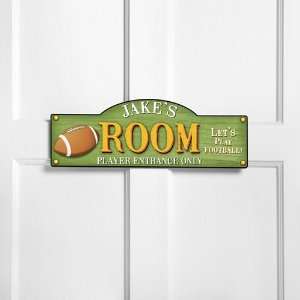  Personalized Touchdown Kids Room Sign