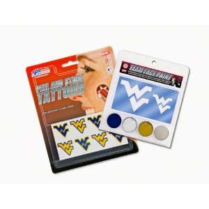  West Virginia Mountaineers Face Paint and Tattoo Pack 