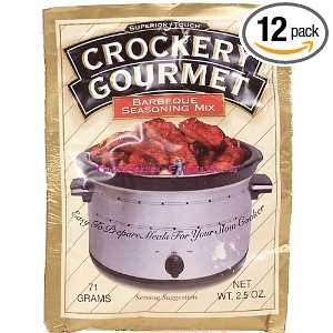 Crockery Gourmet Bbq Seasoning Mix, 1 Ounce (Pack of 12)  