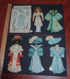   Raphael Tuck Paper Doll Set   Courtly Beatrice w Dresses & Hats  