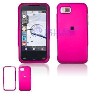 Samsung Eternity A867 Cell Phone Hot Pink Rubber Feel Protective Case 