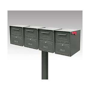   Quadruple Cluster Mailbox and Post Security System