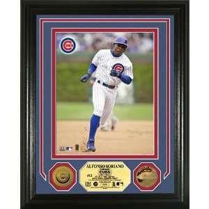  Highland Mint Chicago Cubs Alfonso Soriano 24Kt Gold Coin 