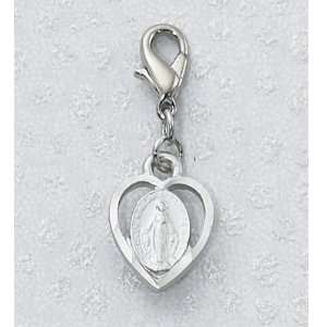 Carded Clip on Medals Miraculous St. Mary Mother of God Clips on Back 