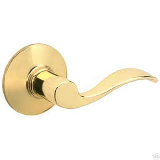 Schlage Accent Privacy Lever Set Polished Brass NEW 043156794645 