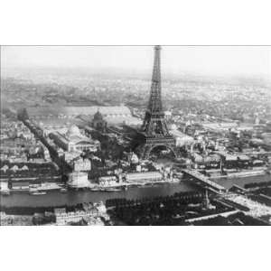  Eiffel Tower as viewed from a Balloon 20x30 poster