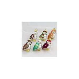   of 36 Petite Treasures Miniature Glass Owl Christmas O: Home & Kitchen