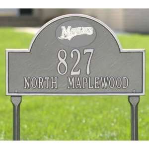  Florida Marlins Pewter and Silver Personalized Address 