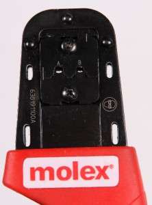 MOLEX HAND CRIMP TOOL 63819 1100A 30 24AWG 2MM PITCH CRIMP TERMINALS 
