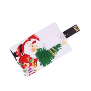  1GB Santa & Christmas Present Credit Card Style USB Flash 