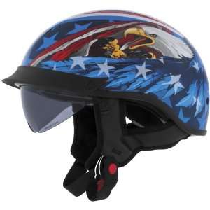  Cyber Helmets U 72 Half Graphics Helmet, US Eagle, Helmet 