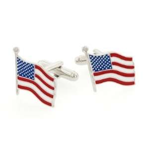  USA National Flag Cufflinks (With Gift Box): Everything 