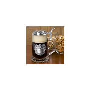  glass stein with engravable crest   blank Health 