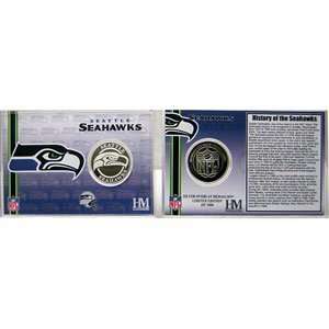 Highland Mint Seattle Seahawks Team History Coin Card:  