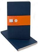 Product Image. Title Moleskine Cahier Navy Blue Large Ruled Journal 