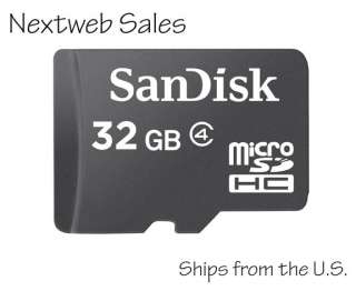 Sandisk 32GB 32 GB Micro SD SDHC Class 4 Memory Card with SD Adapter 