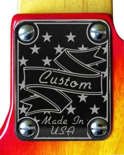   Plate Chrome 4 Fender Strat Tele Custom USA Stars   
