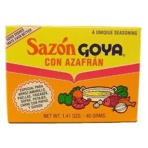 Goya Sazon Azafran 8 Count 1.41 Ounce Grocery & Gourmet Food