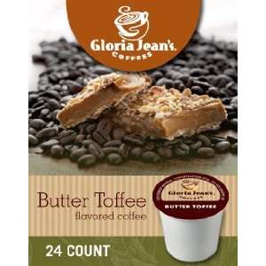  Gloria Jeans Butter Toffee Coffee (2 Boxes of 24 K Cups 