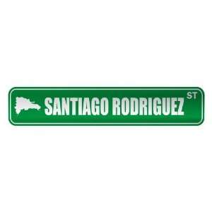   SANTIAGO RODRIGUEZ ST  STREET SIGN CITY DOMINICAN REPUBLIC 