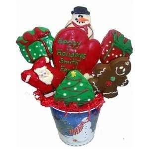  Holiday Cookie Gift Bouquet, Hand Decorated: Kitchen 