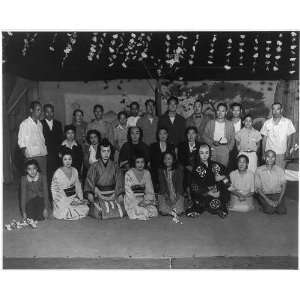  Japanese Americans,Santa Anita,CA,c1943,Issei Theatre 