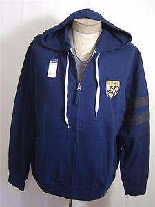 Daniel Cremieux Mens XL Polo Hoodie SWEATSHIRT Jacket ZIP Coat Navy 