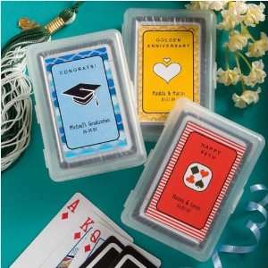  Graduation Playing Cards   Personalized Labels Sports 