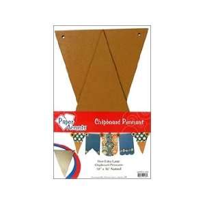  Paper Accents Chipboard Pennants Extra Large 10x 16 