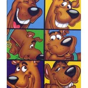 Scooby Doo Expression Squares Lightweight Fleece Throw 50x60