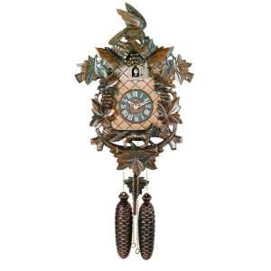  17 Fox & Grapes Aesops Fable Cuckoo Clock by River City 