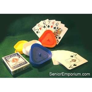  Jumbo Pinochle Cards and Card Holder Combo Health 