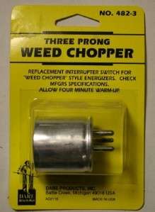 Dare THREE PRONG Electric Fence Fencer WEED CHOPPER  