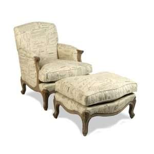   paris arm chair with ottoman in script by aidan gray: Home & Kitchen