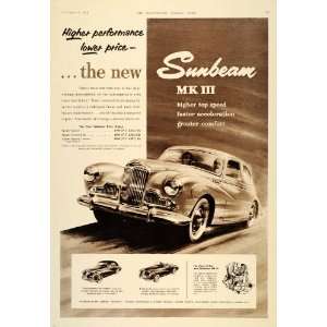   III Sports Saloon Convertible Car   Original Print Ad