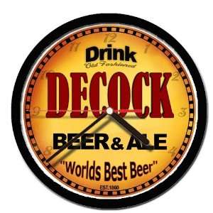  DECOCK beer ale cerveza wall clock 
