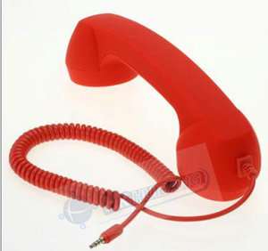 Retro Classic Telephone Handset For I phone 3G 4 4G 4s Red  