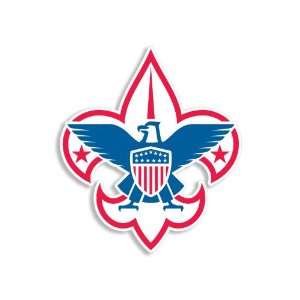  Boy Scouts RWB Fleur De Lis Sticker: Everything Else