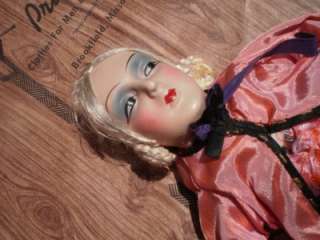antique 20s art deco 27 bed boudoir doll removeable high heels 