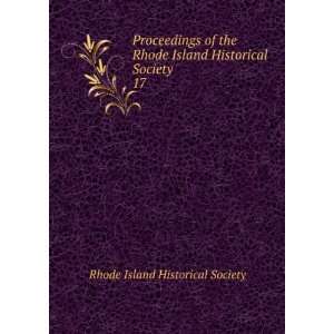   Island Historical Society. 17 Rhode Island Historical Society Books