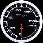   Depo Racing White electric Oil Pressure gauge guage sport defi Glow