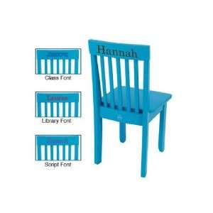  Classic Aqua Chair Personalizable: Home & Kitchen