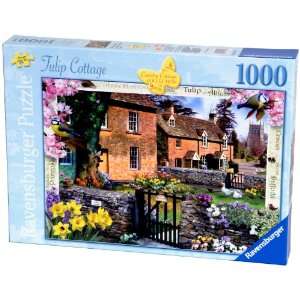  Ravensburger Tulip Cottage 1000 Piece Puzzle Toys & Games