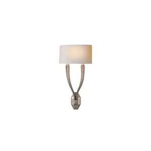 Chart House Ruhlmann Double Sconce in Antique Nickel with 