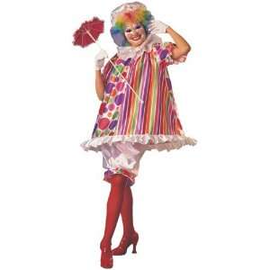   Costumechest Betty Brite Adult Fancy Dress Clown Costume: Toys & Games