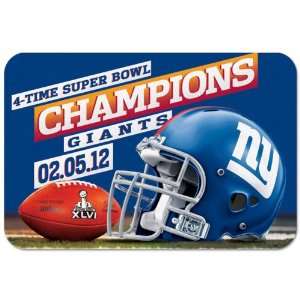  New York Giants Super Bowl XLVI Champions 20x30 Round Corner 